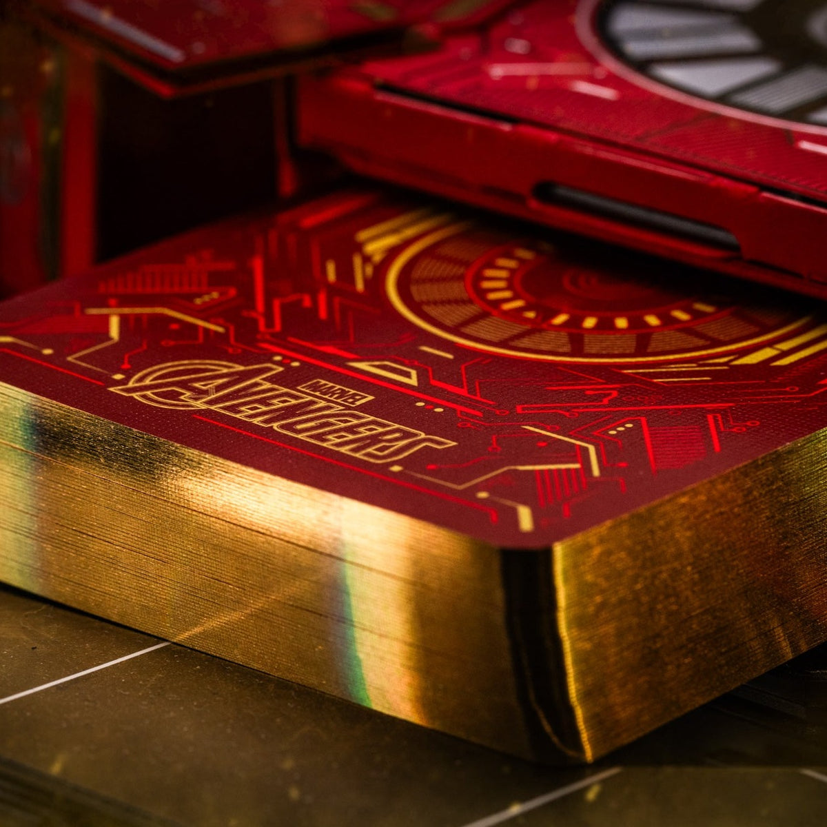 Iron Man Civil War Mk 46 Gilded Editions Playing Cards by Card Mafia