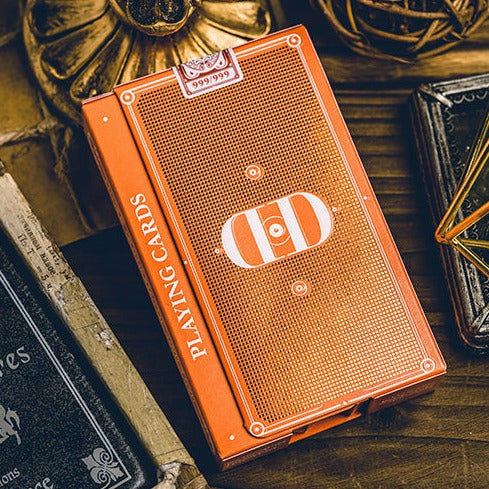 Smoke & Mirrors V9 Playing Cards - Orange by Dan & Dave | Card Mafia