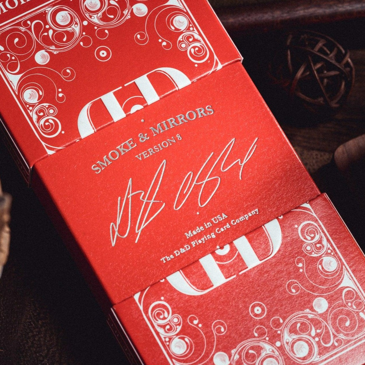Smoke & Mirrors v8 Red by Dan & Dave - Card Mafia Playing Cards