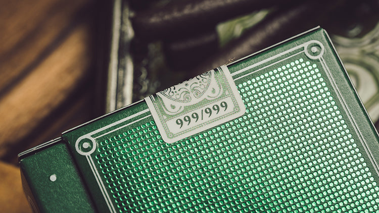 Smoke & Mirrors V9 Playing Cards - Green by Dan & Dave | Card Mafia