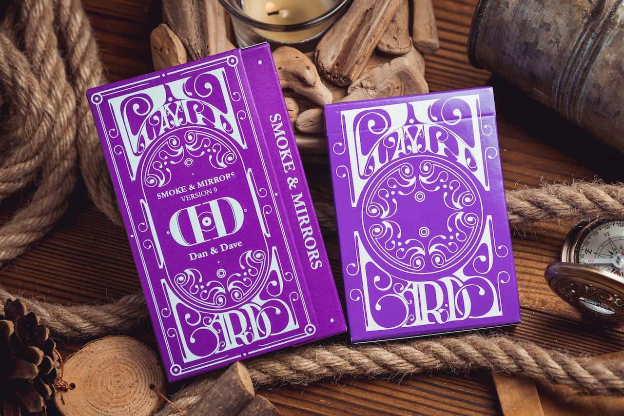 Smoke & Mirrors V9 - Purple by Dan & Dave - Card Mafia Playing Cards
