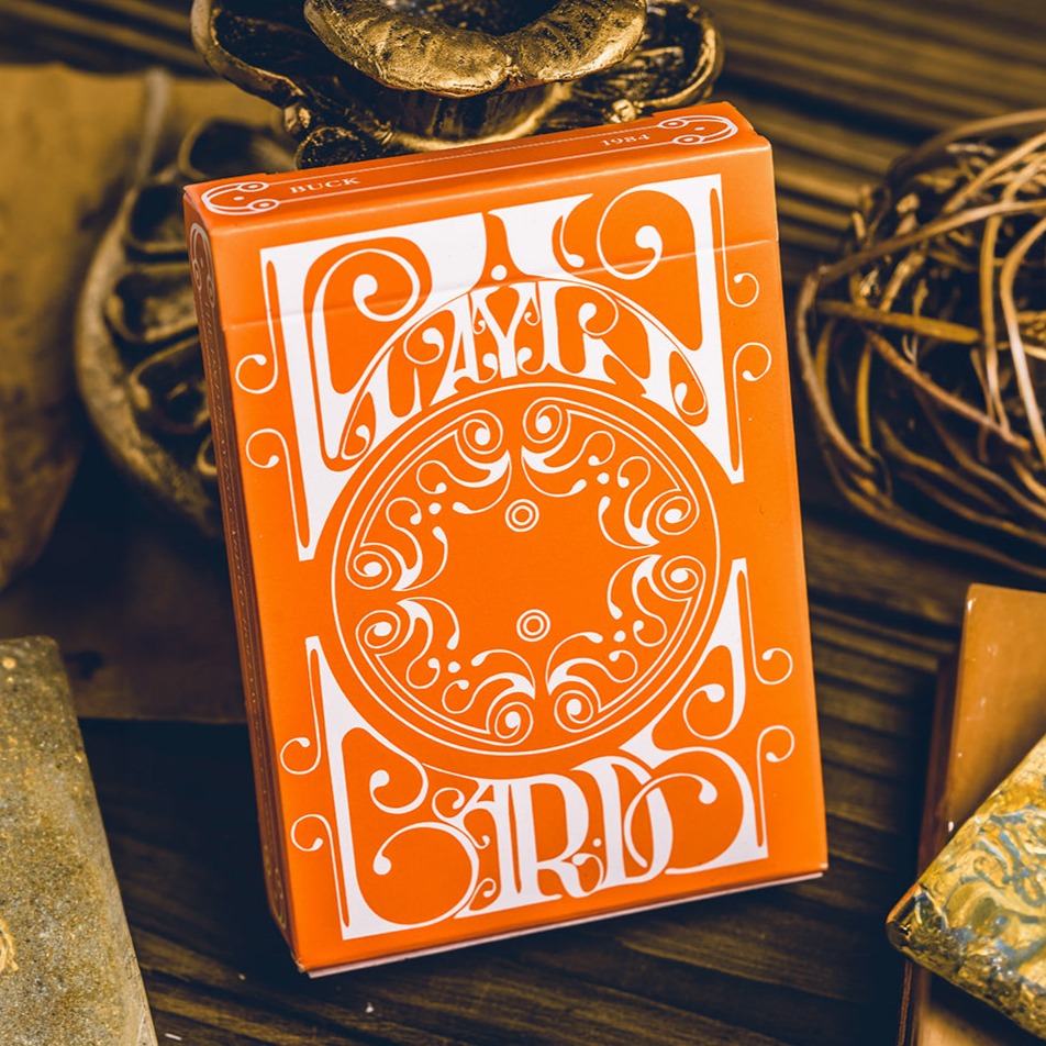 Smoke & Mirrors V9 Playing Cards - Orange by Dan & Dave
