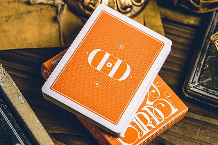 Smoke & Mirrors V9 Playing Cards - Orange by Dan & Dave | Card Mafia