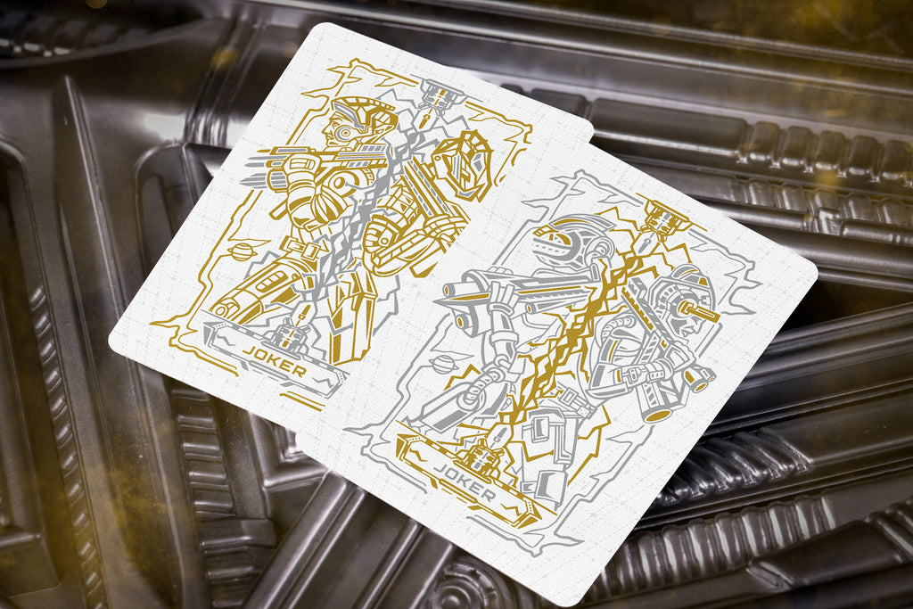 Cosmo Voyager Gold Space Pod Edition Playing Cards | Card Mafia