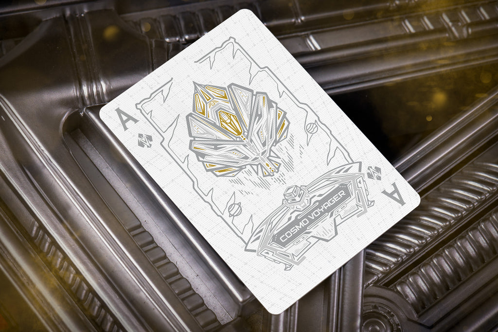 Cosmo Voyager Gold Space Pod Edition Playing Cards | Card Mafia