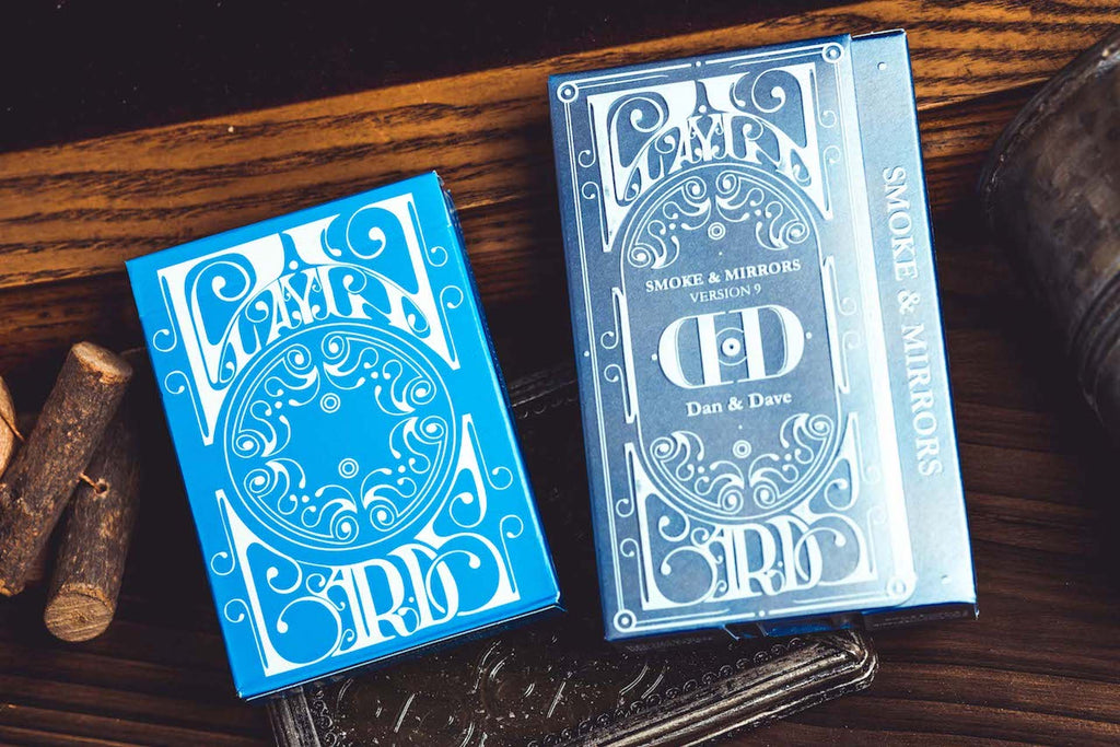 Smoke & Mirrors v9 Playing Cards - Blue