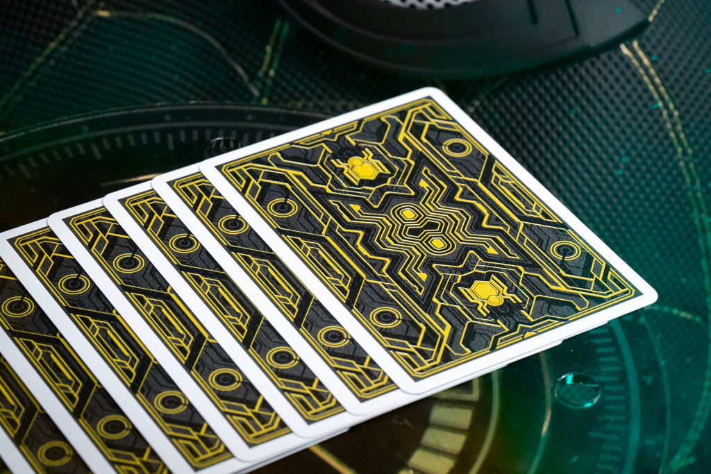 Spider Man Black & Gold Playing Cards by Card Mafia - PVC –