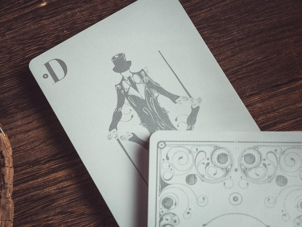 Smoke & Mirrors v8 Playing Cards - Silver - Card Mafia