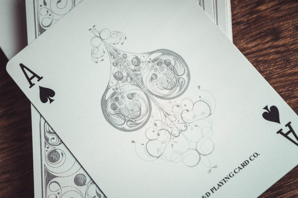 Smoke & Mirrors v8 Playing Cards - Silver - Card Mafia