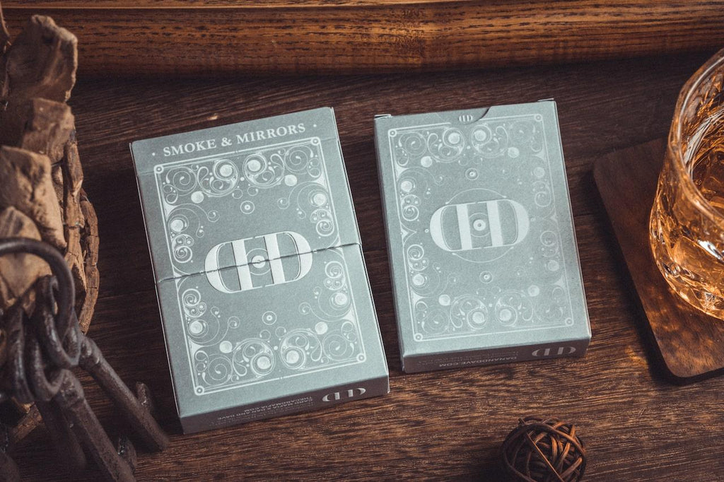 Smoke & Mirrors v8 Playing Cards - Silver - Card Mafia