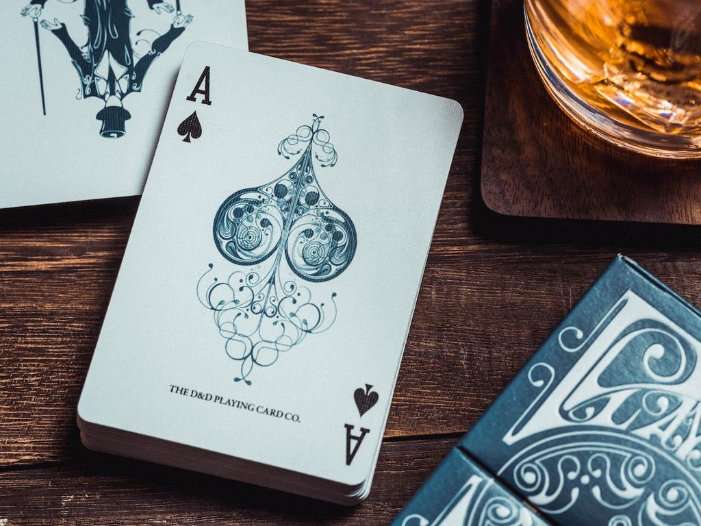 Smoke & Mirrors v8 Playing Cards - Blue - Card Mafia