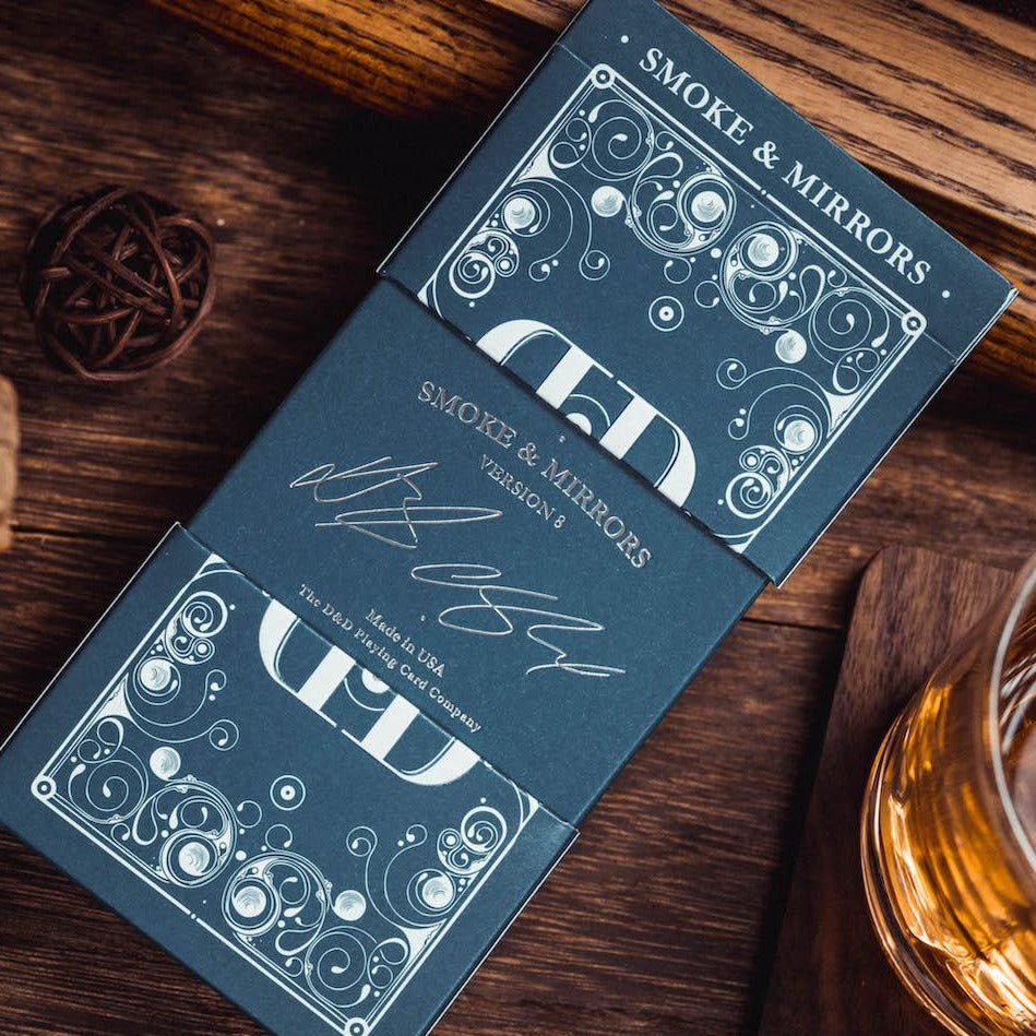 Smoke & Mirrors v8 Playing Cards - Blue - Card Mafia