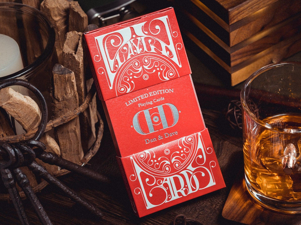 Smoke & Mirrors v8 Playing Cards - Red - Card Mafia