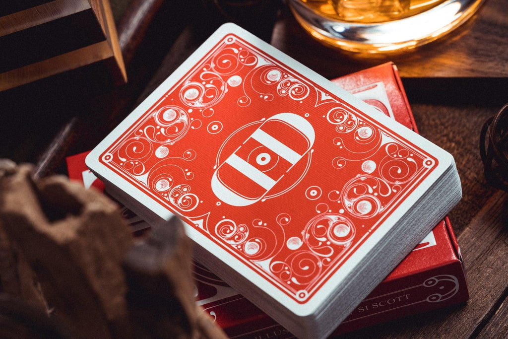Smoke & Mirrors v8 Playing Cards - Red - Card Mafia