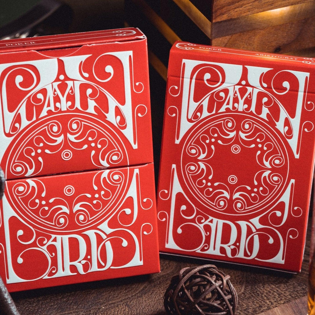 Smoke & Mirrors v8 Playing Cards - Red - Card Mafia