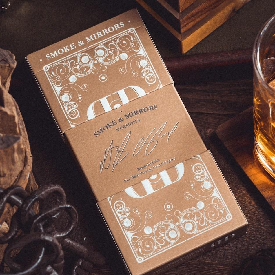 Smoke & Mirrors v8 Playing Cards - Gold - Card Mafia