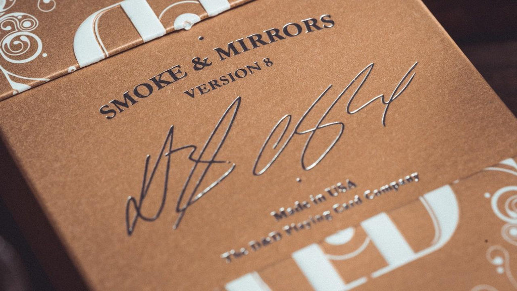 Smoke & Mirrors v8 Playing Cards - Gold - Card Mafia