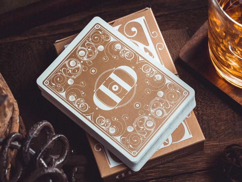 Smoke & Mirrors v8 Playing Cards - Gold - Card Mafia