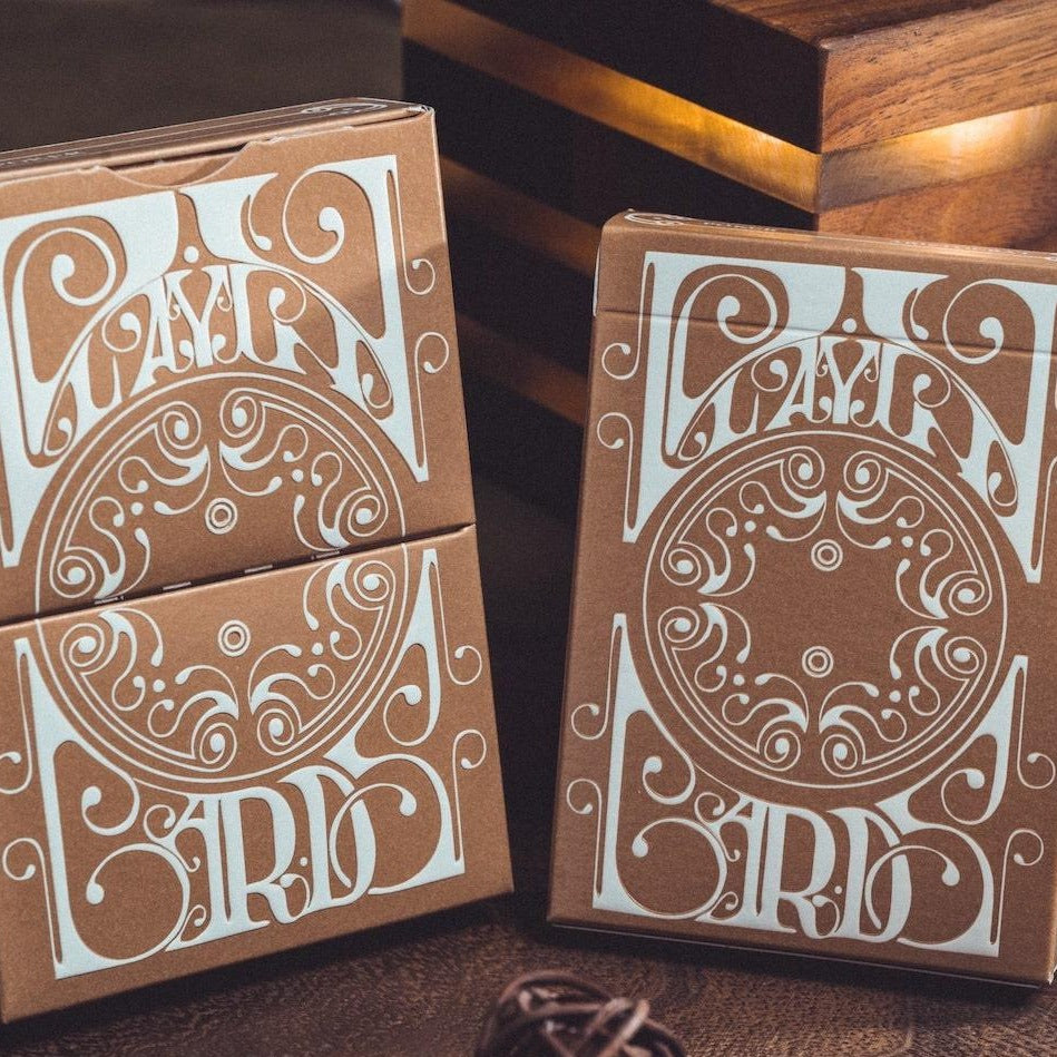 Smoke & Mirrors v8 Playing Cards - Gold - Card Mafia