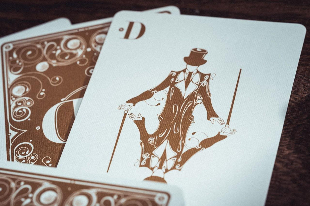 Smoke & Mirrors v8 Playing Cards - Gold - Card Mafia