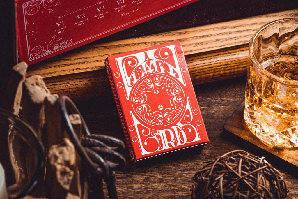 Smoke & Mirrors v8 Playing Cards - Red - Card Mafia