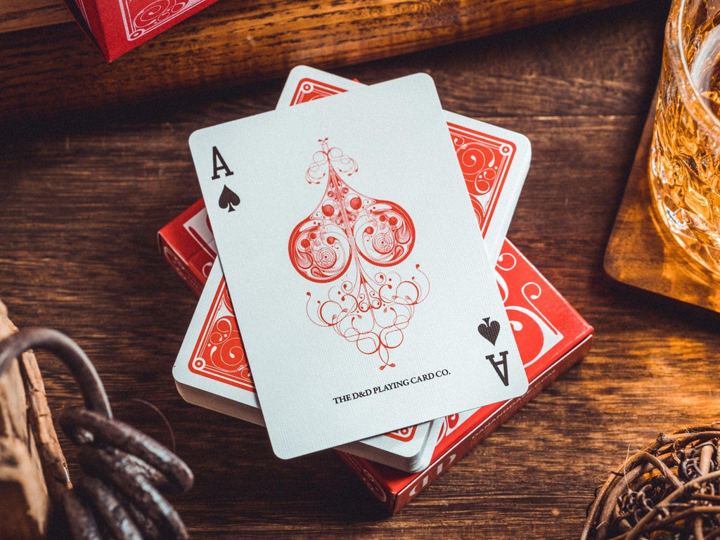 Smoke & Mirrors v8 Playing Cards - Red - Card Mafia