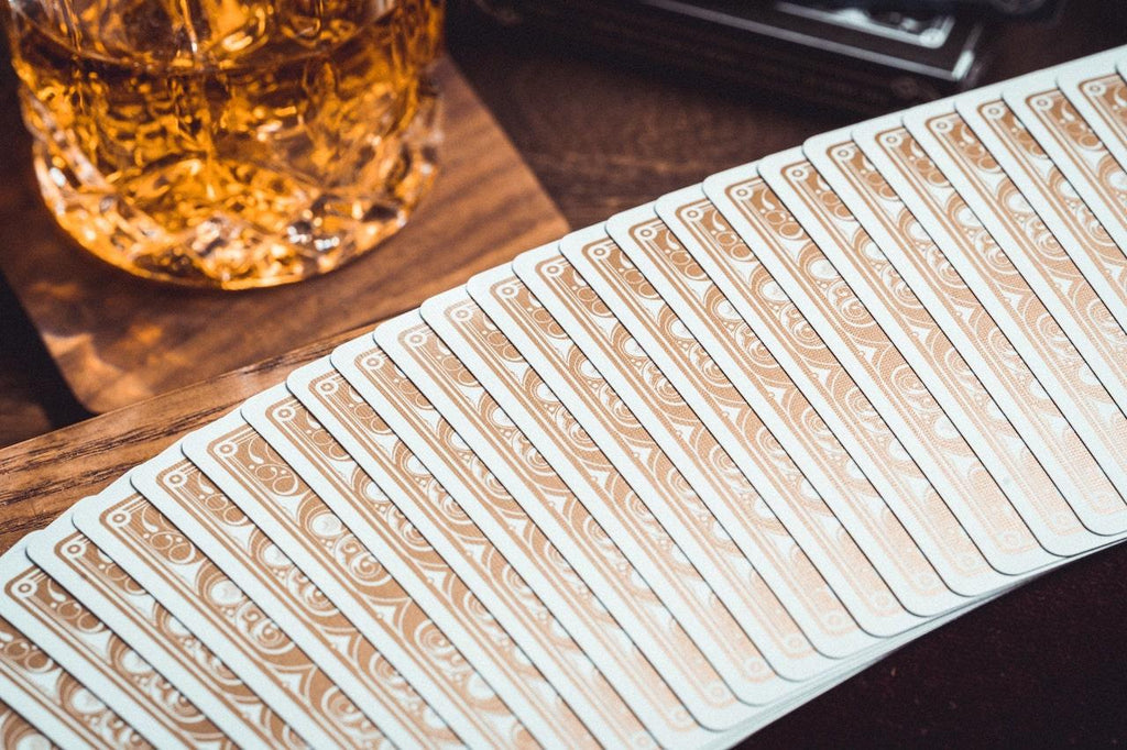 Smoke & Mirrors v8 Playing Cards - Gold - Card Mafia