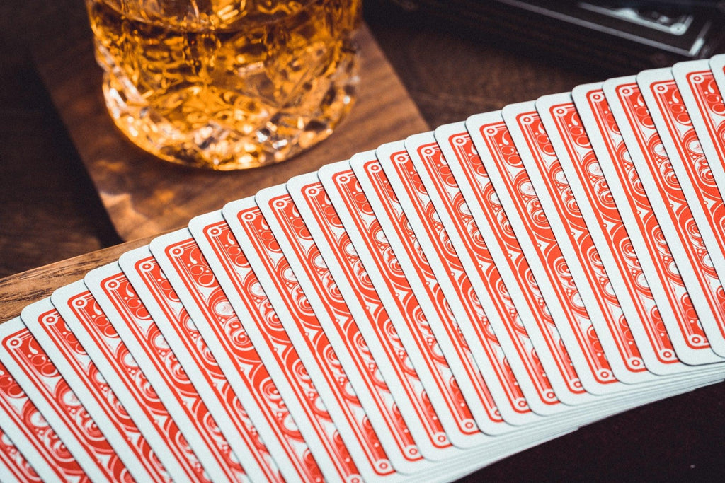 Smoke & Mirrors v8 Playing Cards - Red - Card Mafia