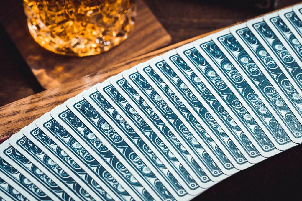 Smoke & Mirrors v8 Playing Cards - Blue - Card Mafia