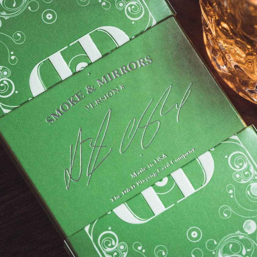 Smoke & Mirrors v8 Playing Cards - Green - Card Mafia