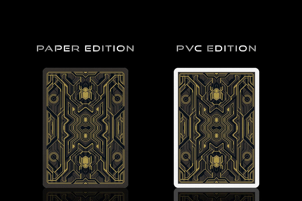 Spider-Man: Black & Gold Playing Cards (Paper) - Card Mafia